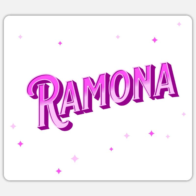 Ramona name personalized Sticker size S (10 x 10 cm)