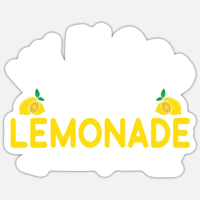 Limonade-Geschenk-Ideen - Sticker Größe S (10 x 10 cm) - Mattweiß