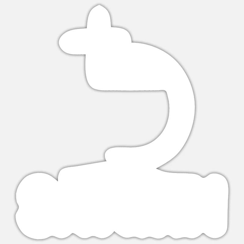Saturne - Sticker taille S (10 x 10 cm) - blanc mat