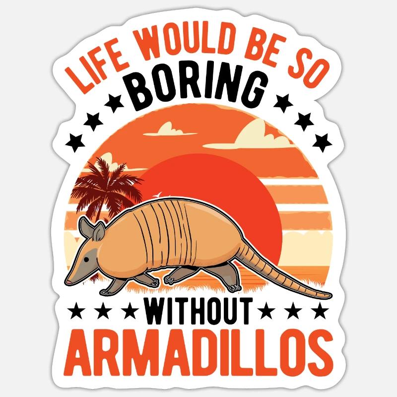 Armadillo Gift Armadillo Sticker size S (10 x 10 cm)