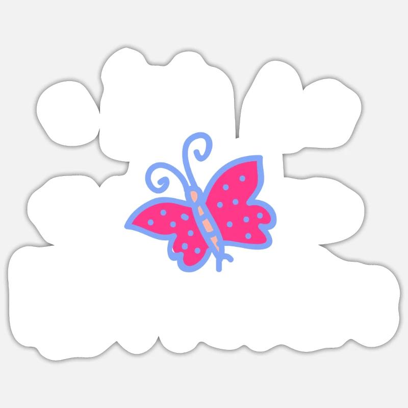 C’est un flutteryBye | Papillon Sticker taille S (10 x 10 cm)