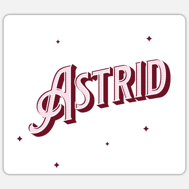 Astrid name personalized Sticker size S (10 x 10 cm)