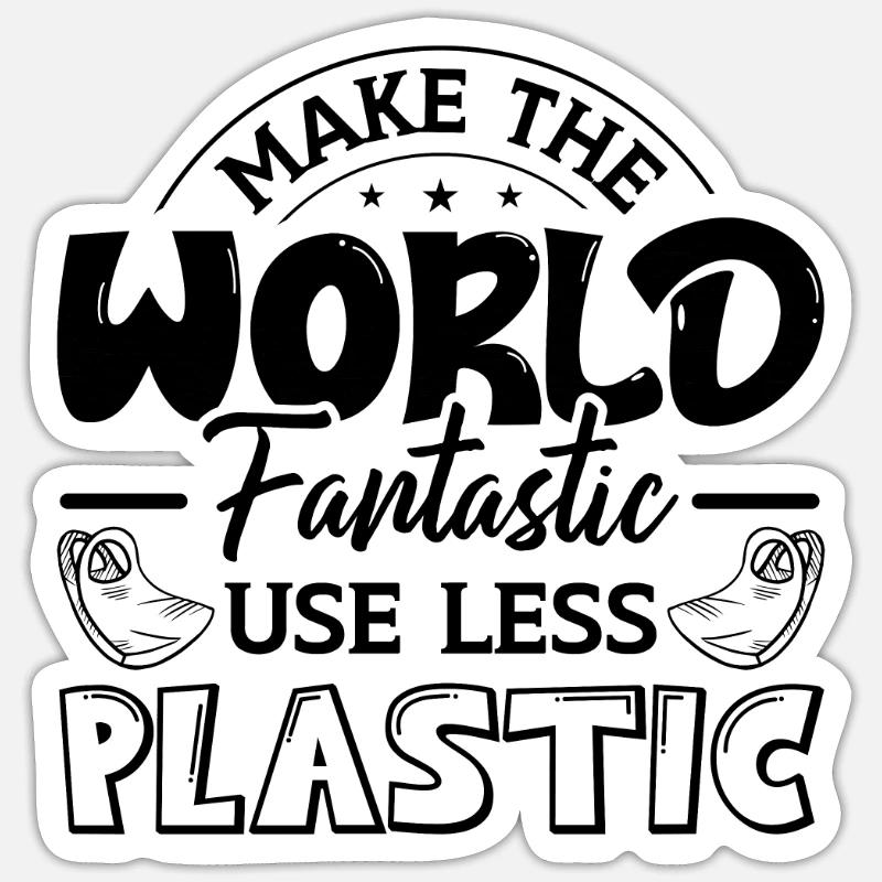 Make The World Environmentalist Climate Activist Sticker Größe S (10 x 10 cm)