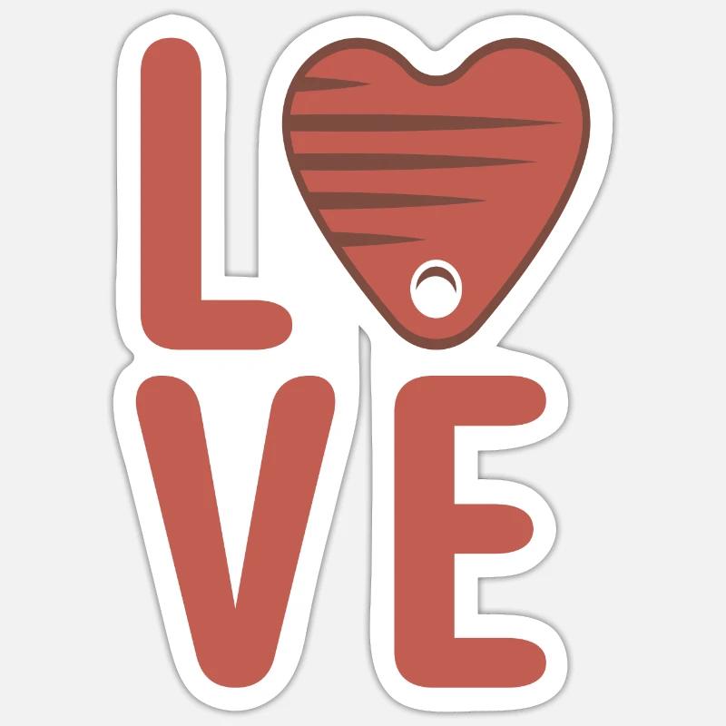 Steak Lover Steak Geschenk - Sticker Größe S (10 x 10 cm) - Mattweiß