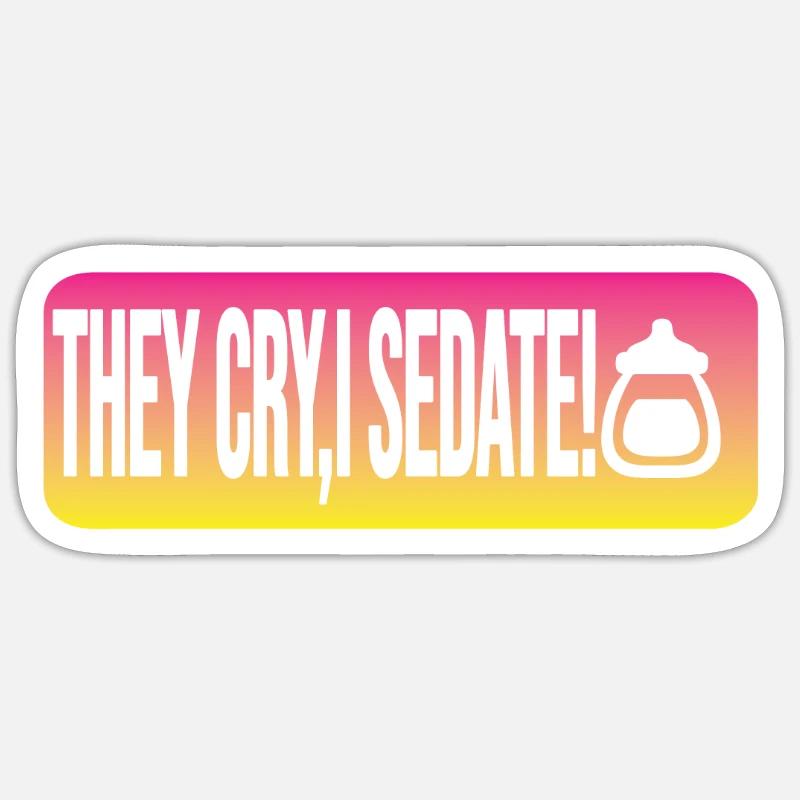 Babysitter - Sticker Größe S (10 x 10 cm) - Mattweiß