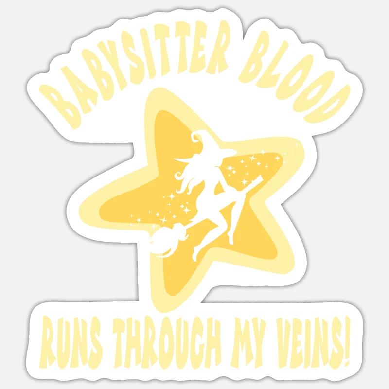 Babysitter - Sticker size S (10 x 10 cm) - white matte