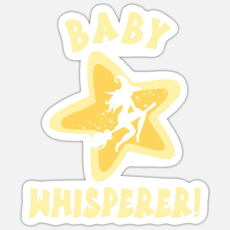 Babysitter - Sticker Größe S (10 x 10 cm) - Mattweiß