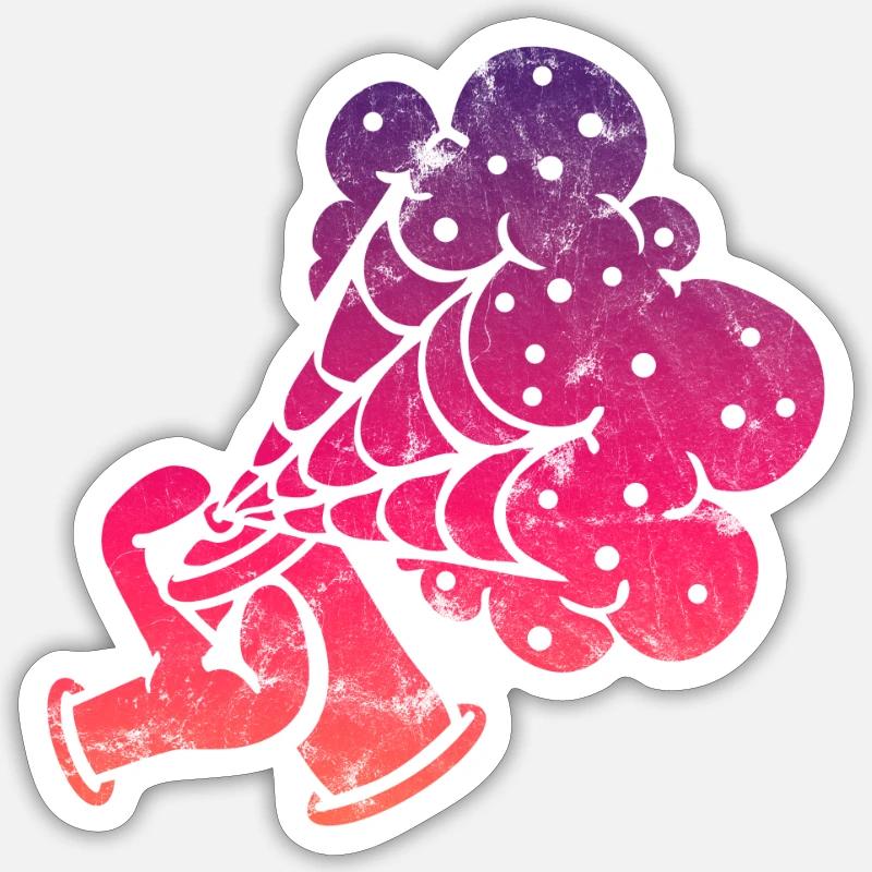 Graffiti Sprayer Comic - Sticker size S (10 x 10 cm) - white matte