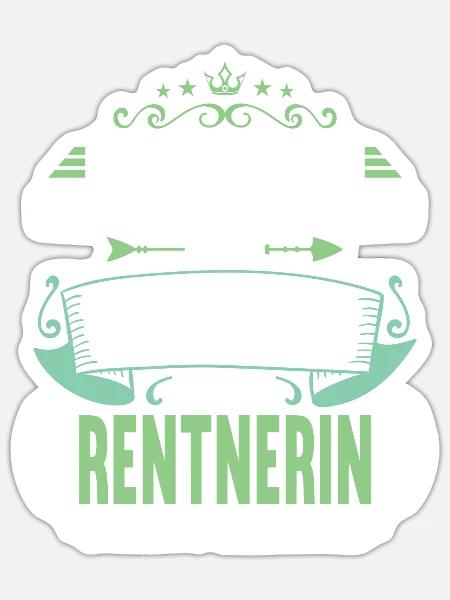Rente 2023 Ruhestand Abschied Rentnerin 2023 - Sticker Größe S (10 x 10 cm) - Mattweiß