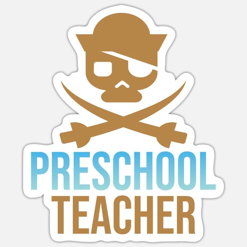 Kindergarten - Sticker Größe S (10 x 10 cm) - Mattweiß