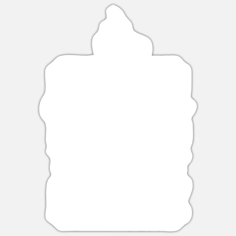École maternelle - Sticker taille S (10 x 10 cm) - blanc mat
