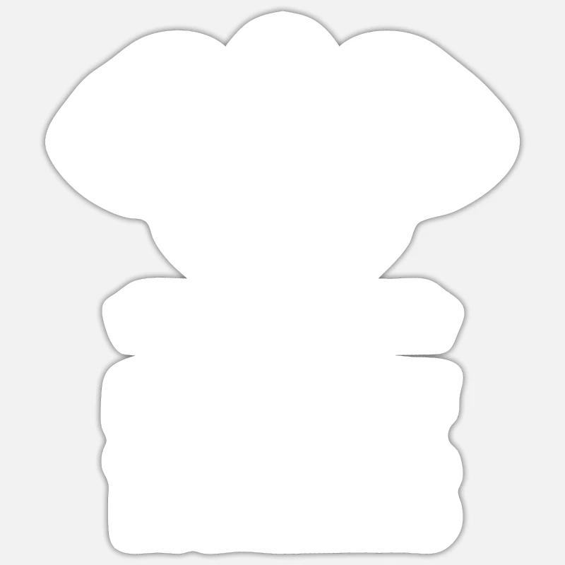 École maternelle - Sticker taille S (10 x 10 cm) - blanc mat