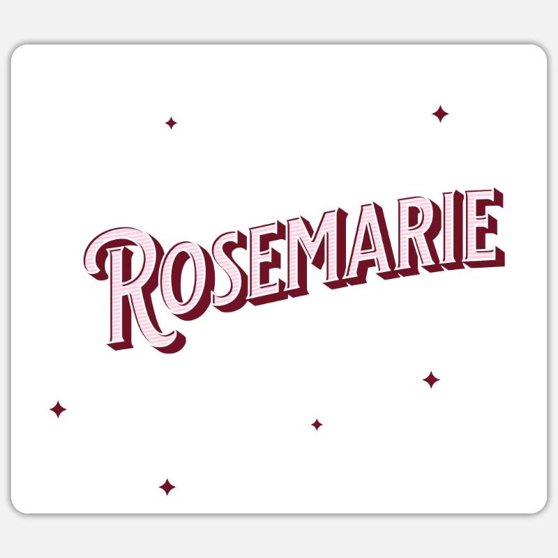 Rosemarie name personalized - Sticker size S (10 x 10 cm) - white matte