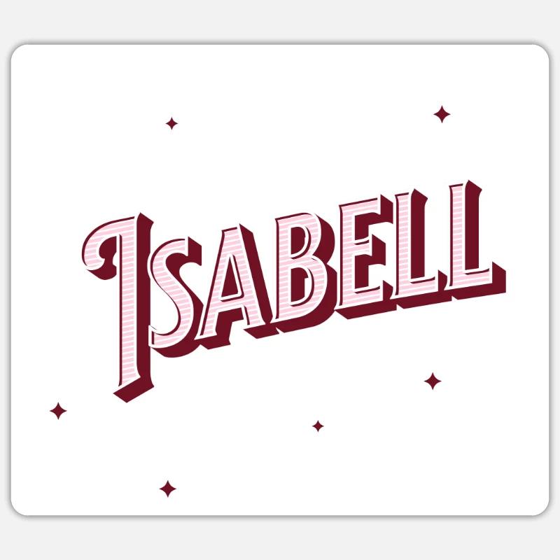 Isabell's name personalized Sticker size S (10 x 10 cm)