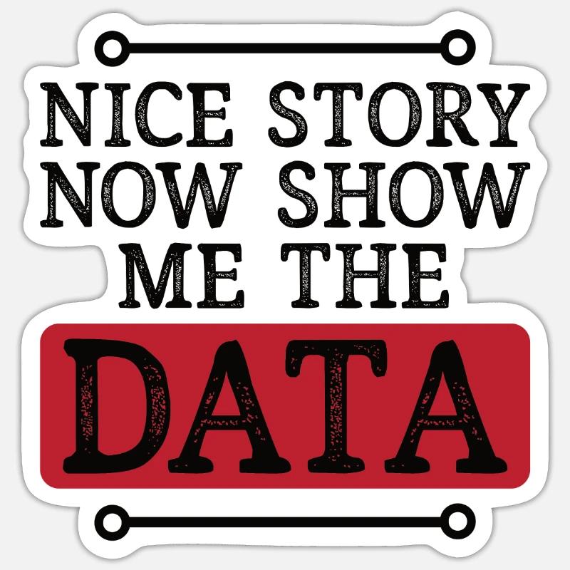 Deep Learning Machine Learning AI KI Datenanalyse Sticker Größe S (10 x 10 cm)