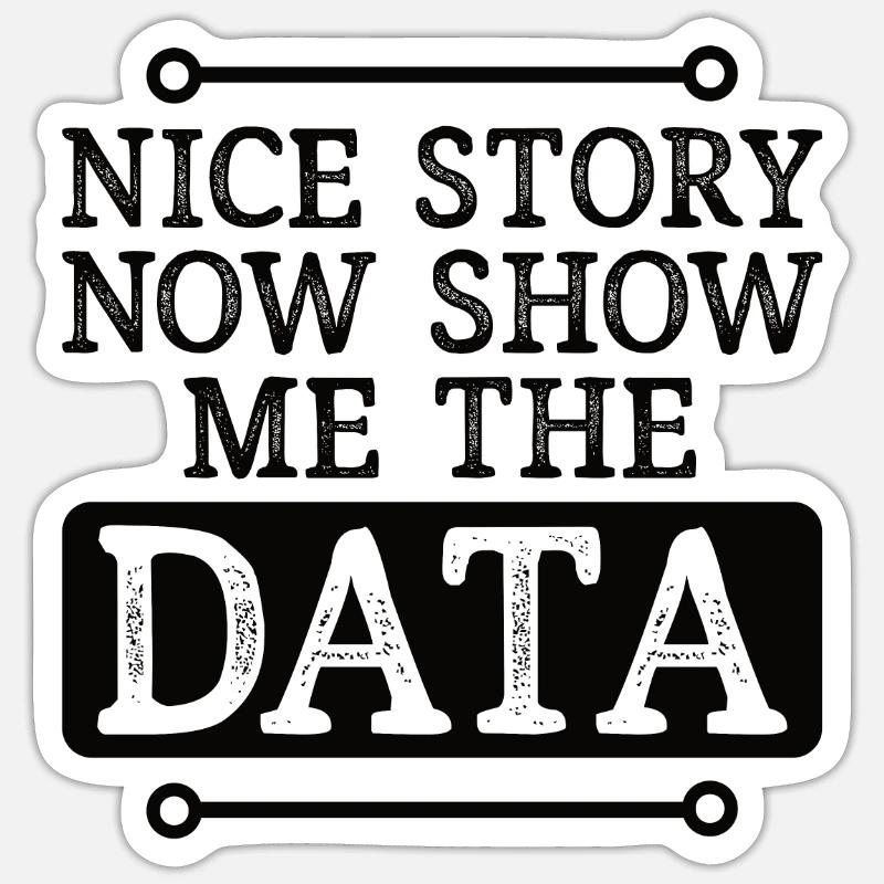 Deep Learning Machine Learning AI KI Datenanalyse Sticker Größe S (10 x 10 cm)