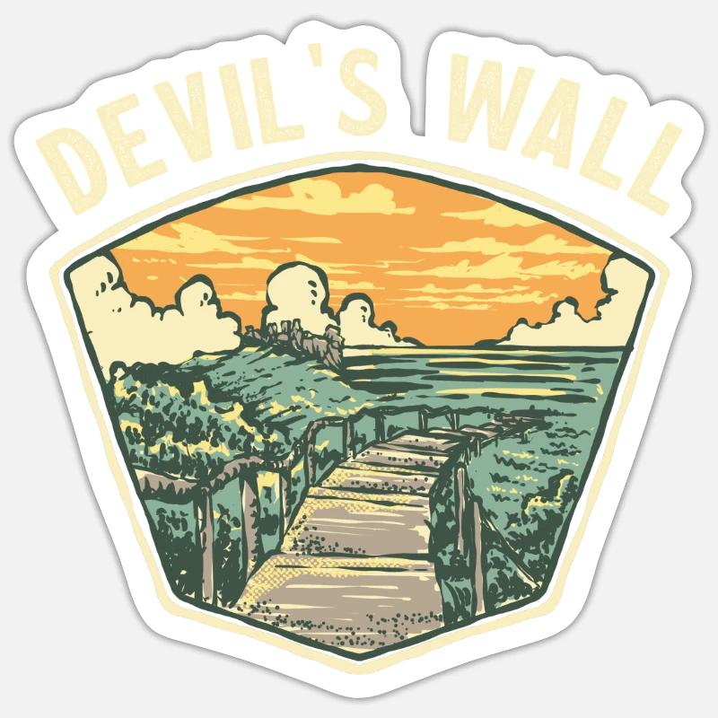 Devil's Wall | Home Harz | Devil's Wall Souvenir Sticker size S (10 x 10 cm)