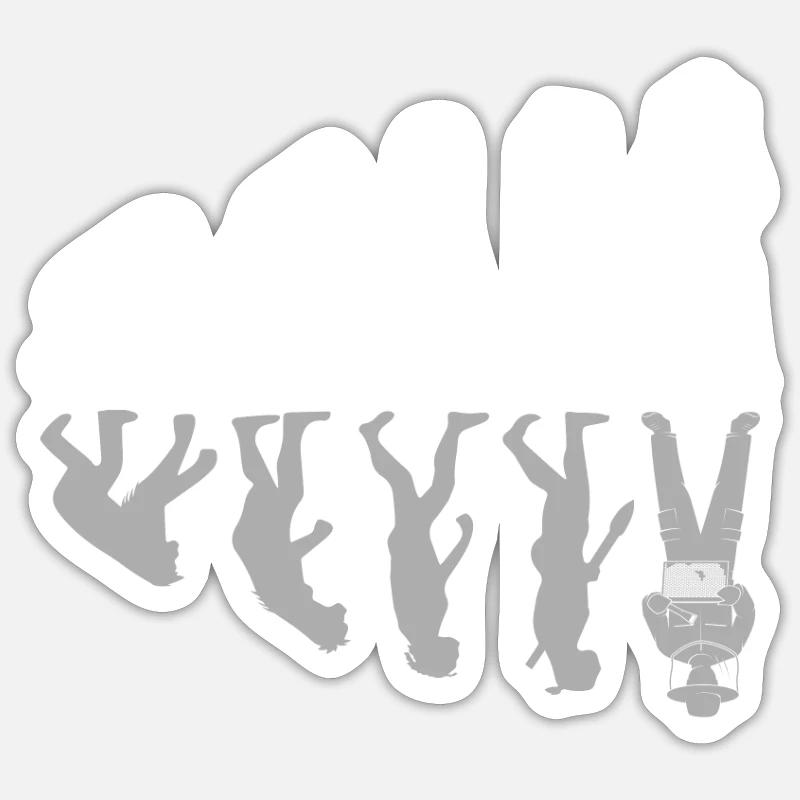 Human Evolution Funny Beekeping Beekeeper Honey Sticker Größe S (10 x 10 cm)