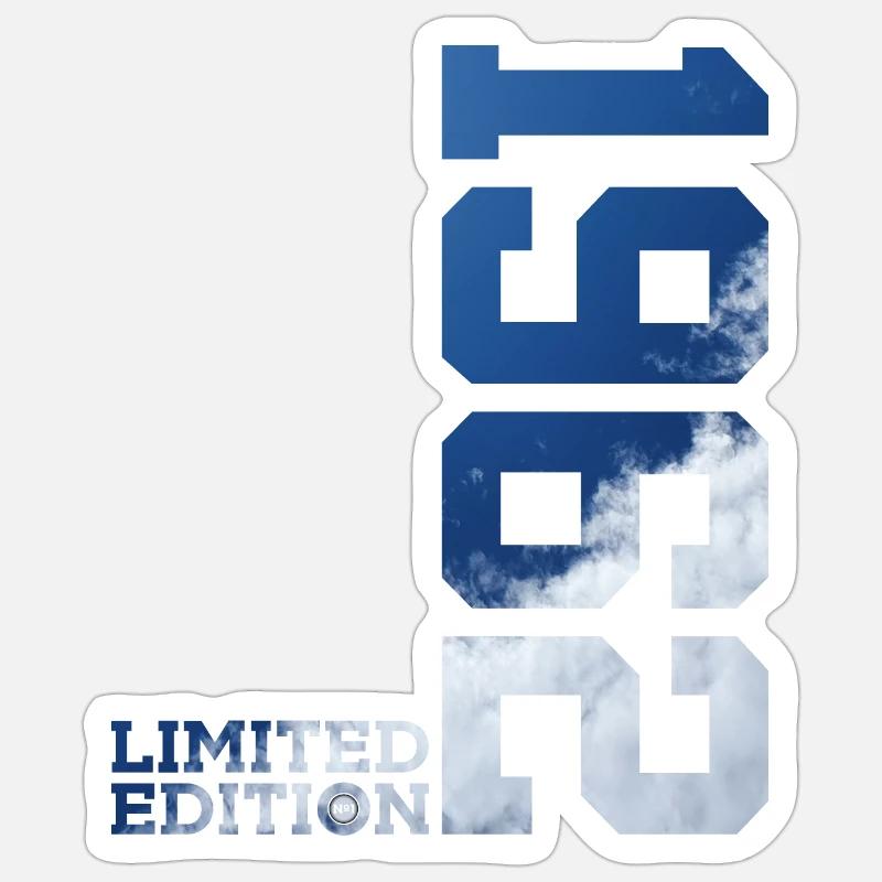 ÉDITION LIMITÉE 64E ANNIVERSAIRE 1962 - Sticker taille S (10 x 10 cm) - blanc mat