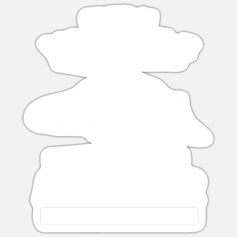 Fourmiliers animaux - Sticker taille S (10 x 10 cm) - blanc mat