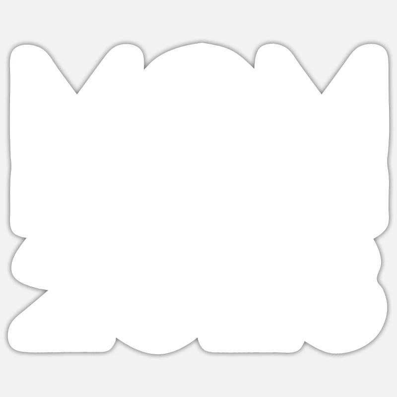 Mutter Des Jahres 2023 - Sticker Größe S (10 x 10 cm) - Mattweiß