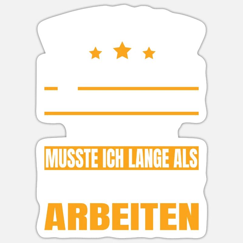 Endlich Rente 2023 Ruhestand Beruf Diätassistent Sticker Größe S (10 x 10 cm)