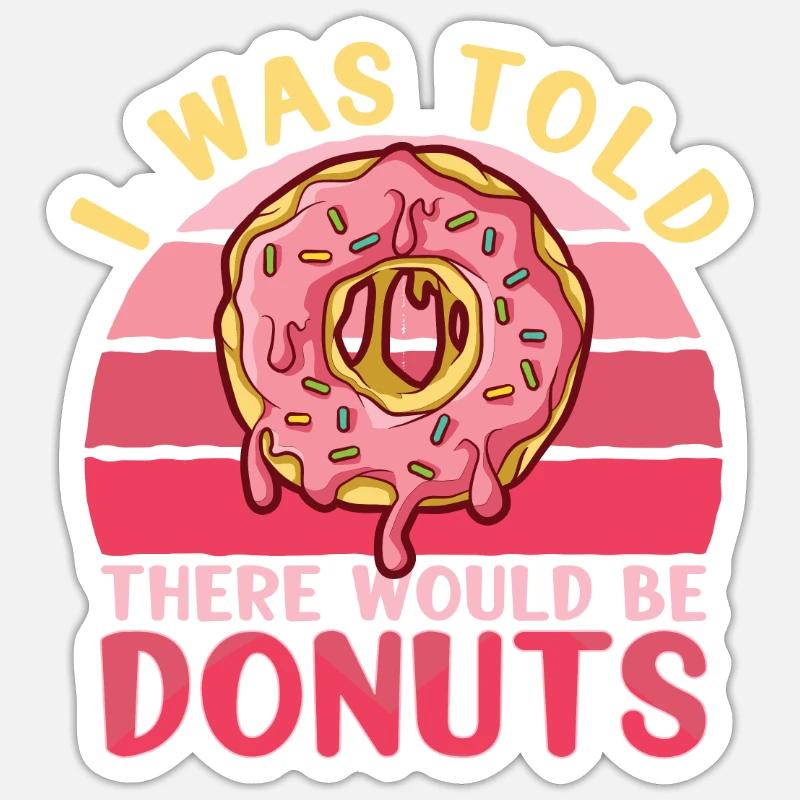 Donut Doughnut Baking Cake Baker Sticker Größe S (10 x 10 cm)