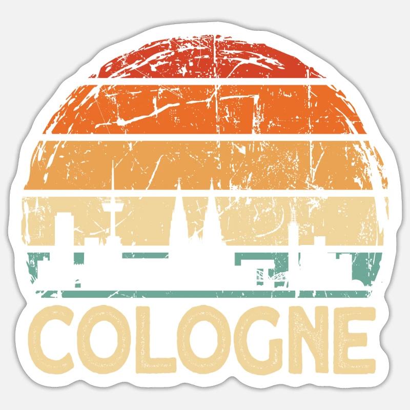 Cologne - Sticker size S (10 x 10 cm) - white matte