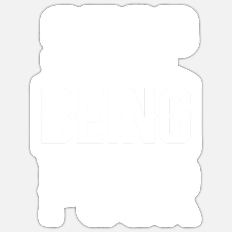 Stop being poor - Sticker size S (10 x 10 cm) - white matte