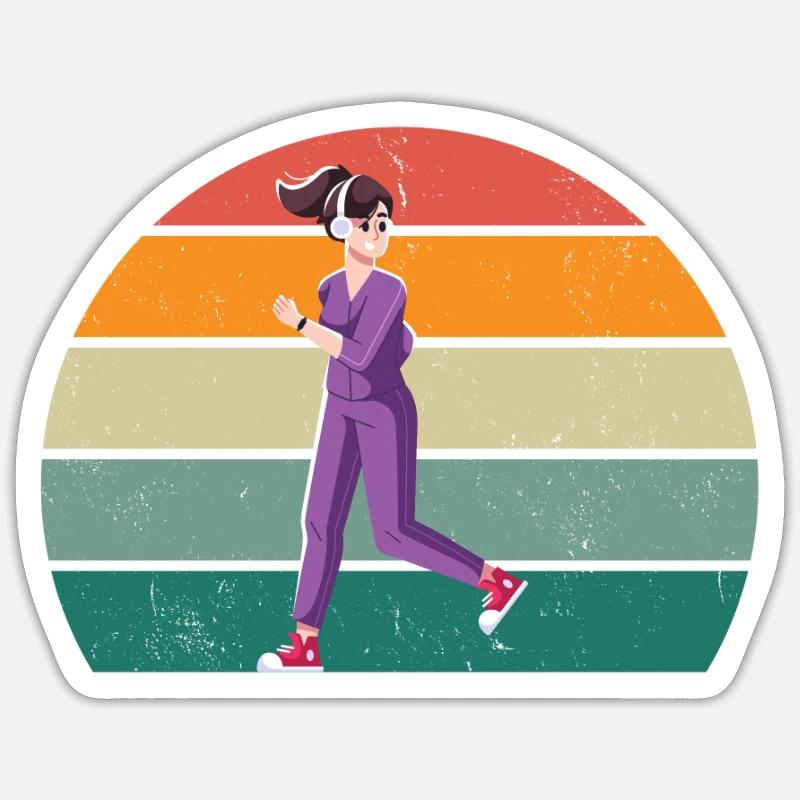 Race Runner Runner Renner Renner Jogging Sticker size S (10 x 10 cm)