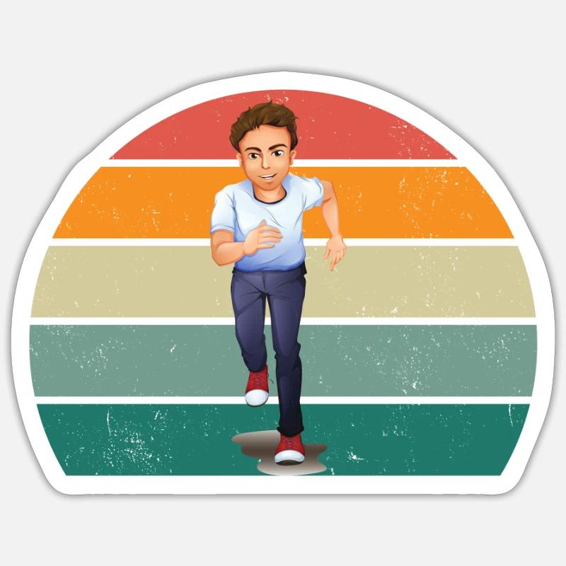 Race Runner Runner Renner Renner Jogging Sticker size S (10 x 10 cm)