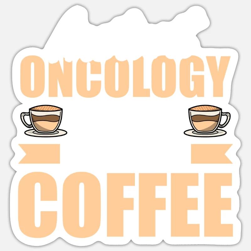 Krankenschwester Kaffee - Sticker Größe S (10 x 10 cm) - Mattweiß