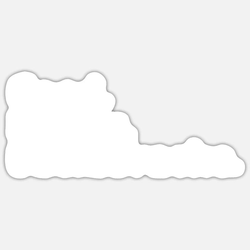 Dachsbracke - Sticker Größe S (10 x 10 cm) - Mattweiß