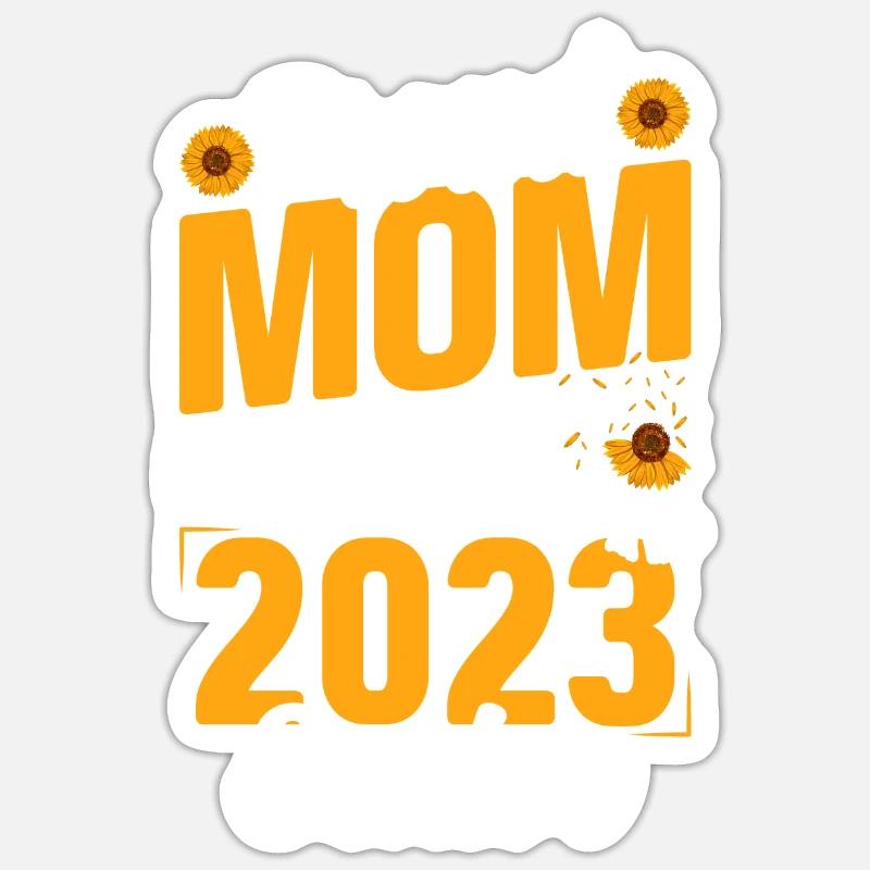 Lustige Stolze Mutter Eines Abschlussgeschenks - Sticker Größe S (10 x 10 cm) - Mattweiß