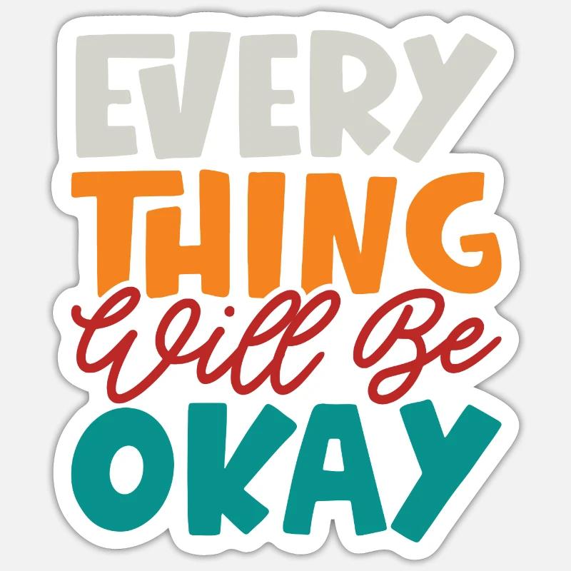 Alles wird gut Sticker Größe S (10 x 10 cm)