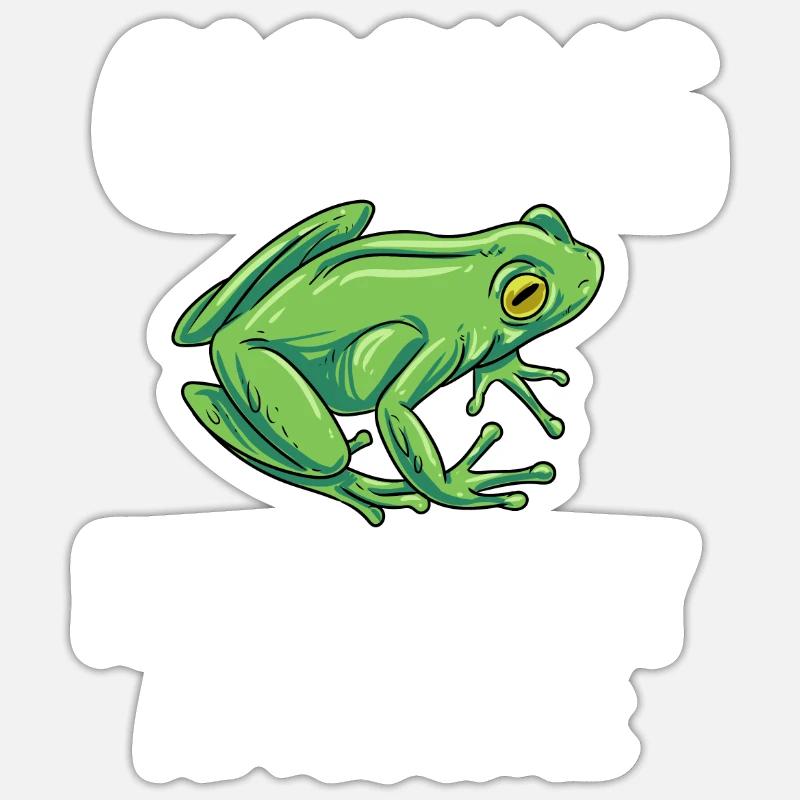 gigging is toad ally awesome Design for a frog Sticker Größe S (10 x 10 cm)