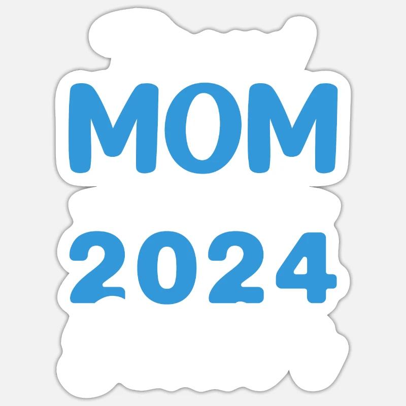 Lustige Stolze Mutter Eines Abschlussgeschenks - Sticker Größe S (10 x 10 cm) - Mattweiß