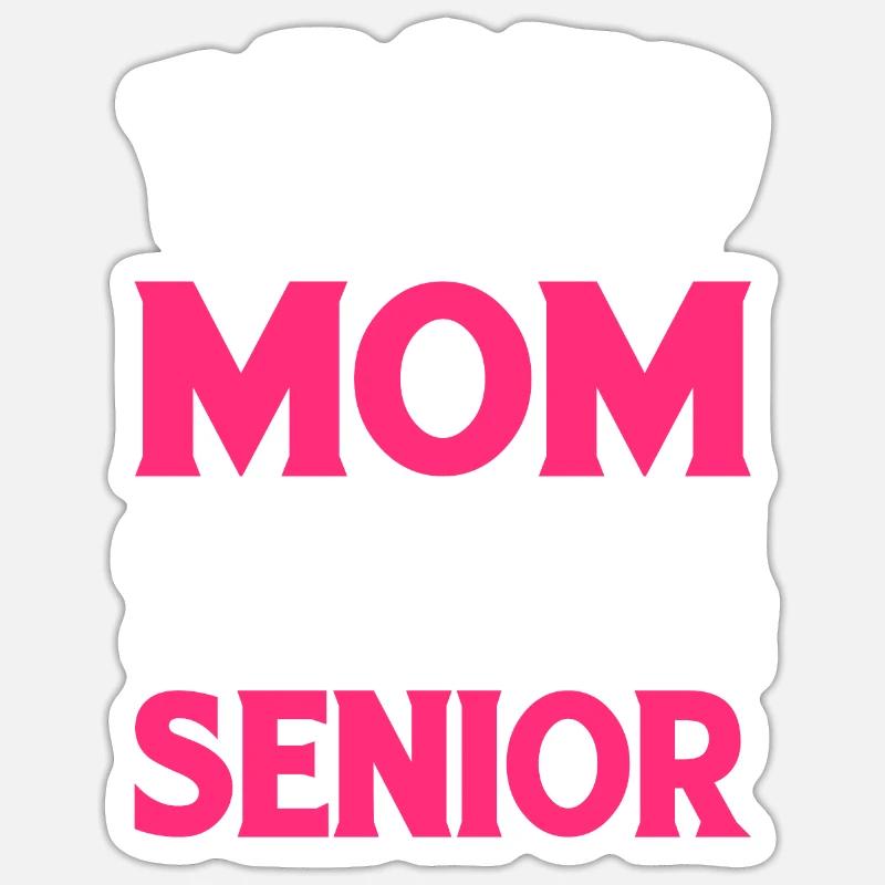 Lustige Stolze Mutter Eines Abschlussgeschenks Sticker Größe S (10 x 10 cm)