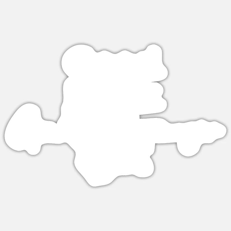 Schnauzer géant Sticker taille S (10 x 10 cm)