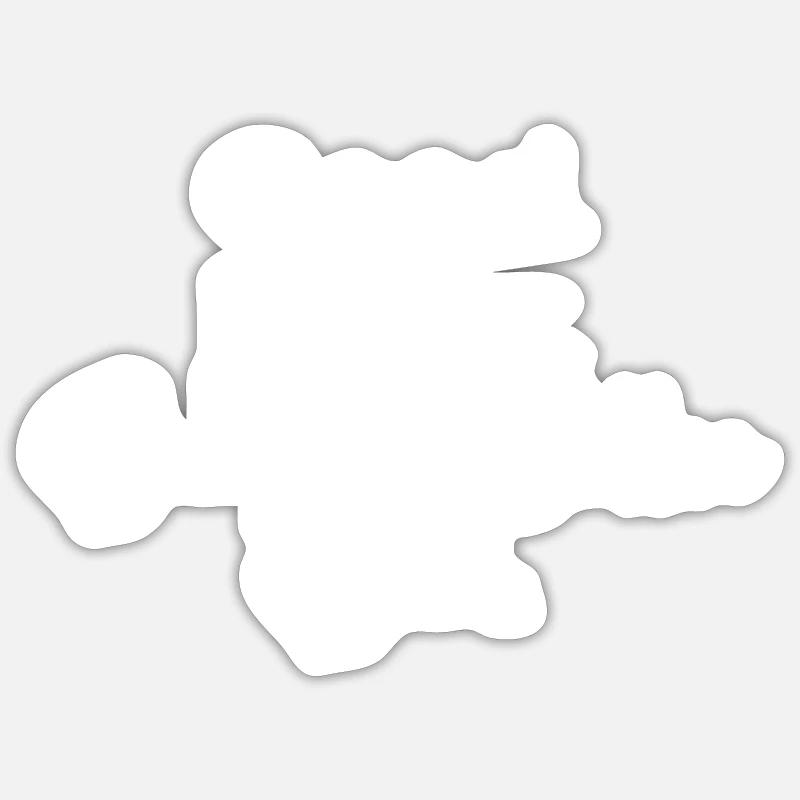 Bearded Collie - Sticker size S (10 x 10 cm) - white matte