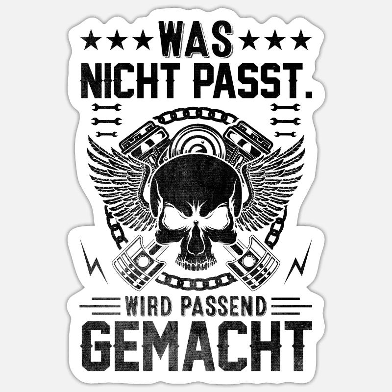 Was Nicht Passt Wird Passend Gemacht Sticker Größe S (10 x 10 cm)