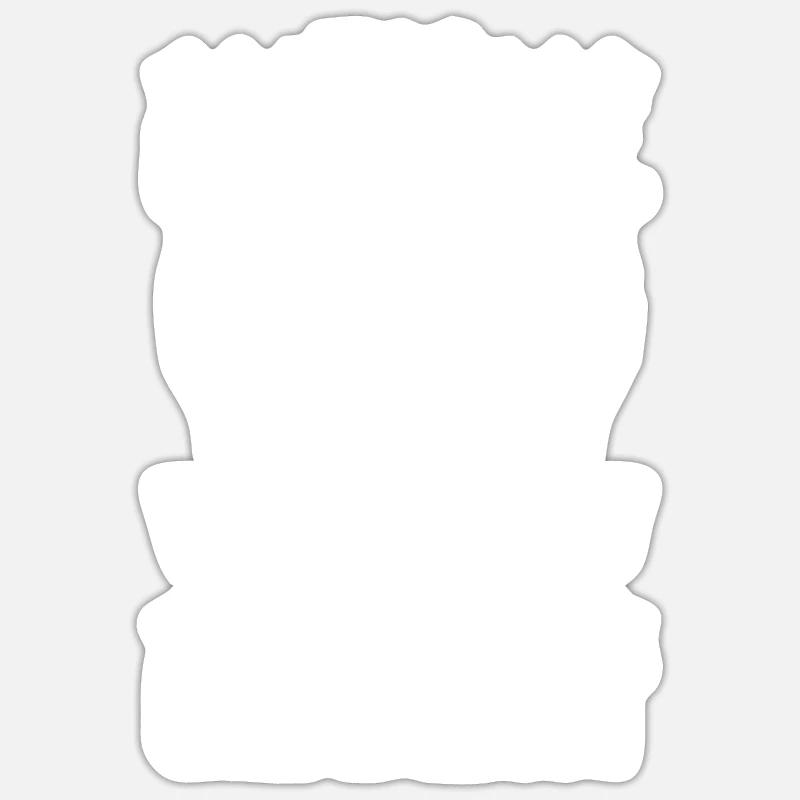 Was Nicht Passt Wird Passend Gemacht - Sticker Größe S (10 x 10 cm) - Mattweiß