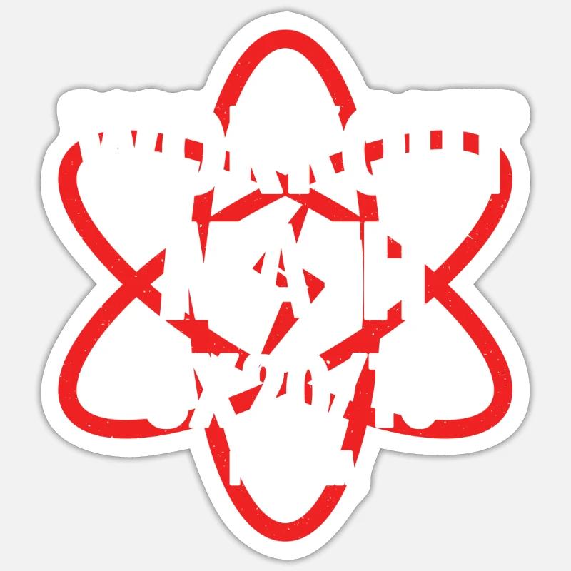 Workout Mathe Plan - Sticker Größe S (10 x 10 cm) - Mattweiß