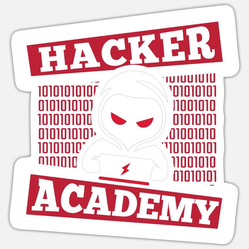 Entwickler Coder Programmierer Akademie - Sticker Größe S (10 x 10 cm) - Mattweiß