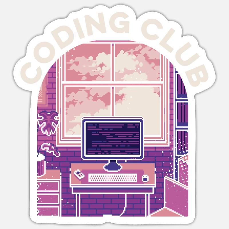 Developer Coder Programmer Association - Sticker size S (10 x 10 cm) - white matte