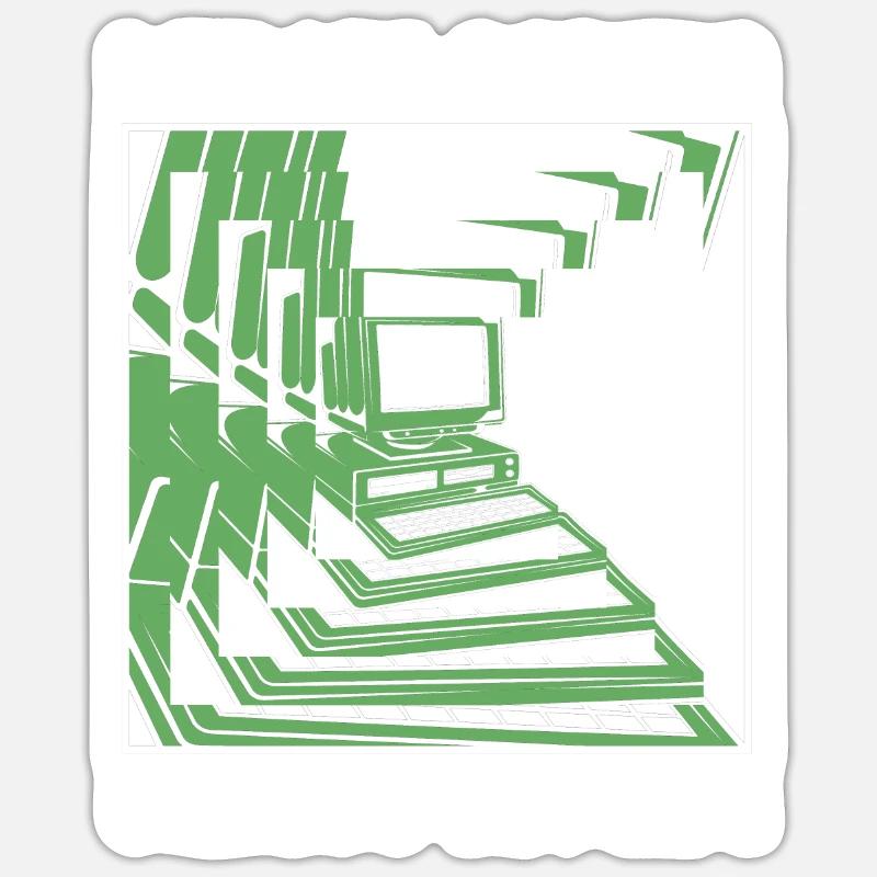 Développeur Codeur Programmeur Encodeur Sticker taille S (10 x 10 cm)