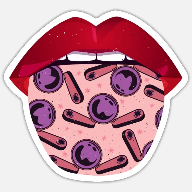 Languette de flipper - Sticker taille S (10 x 10 cm) - blanc mat
