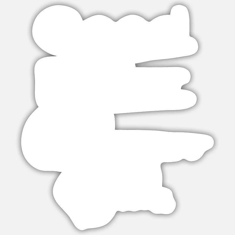 Cockapoo - Sticker Größe S (10 x 10 cm) - Mattweiß