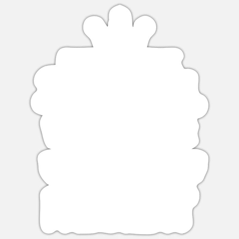 Prinzessin Krone - Sticker Größe S (10 x 10 cm) - Mattweiß
