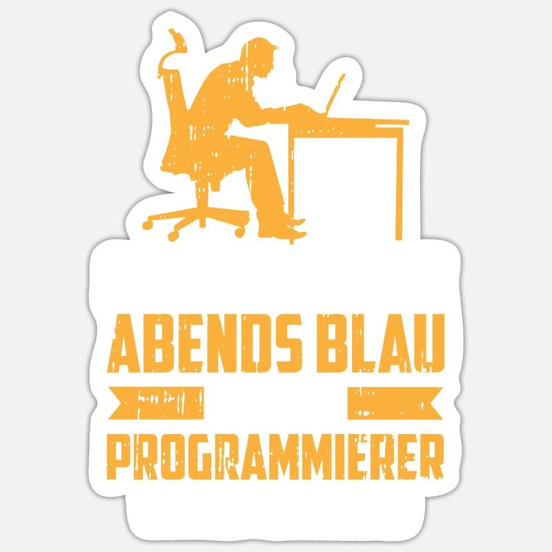 Entwickler Coder Programmierer - Sticker Größe S (10 x 10 cm) - Mattweiß